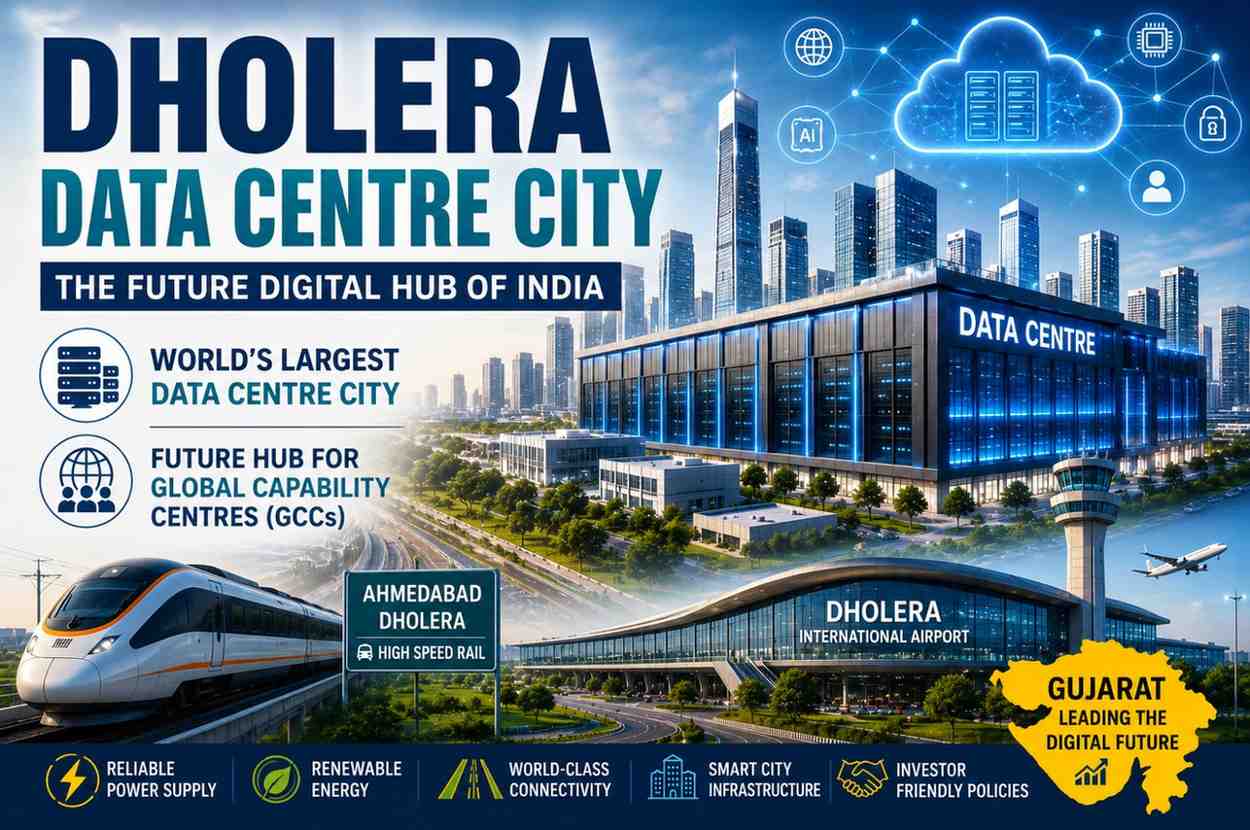 Dholera Set to Become the World's Largest Data Centre City: Gujarat's Vision for India's Digital Future